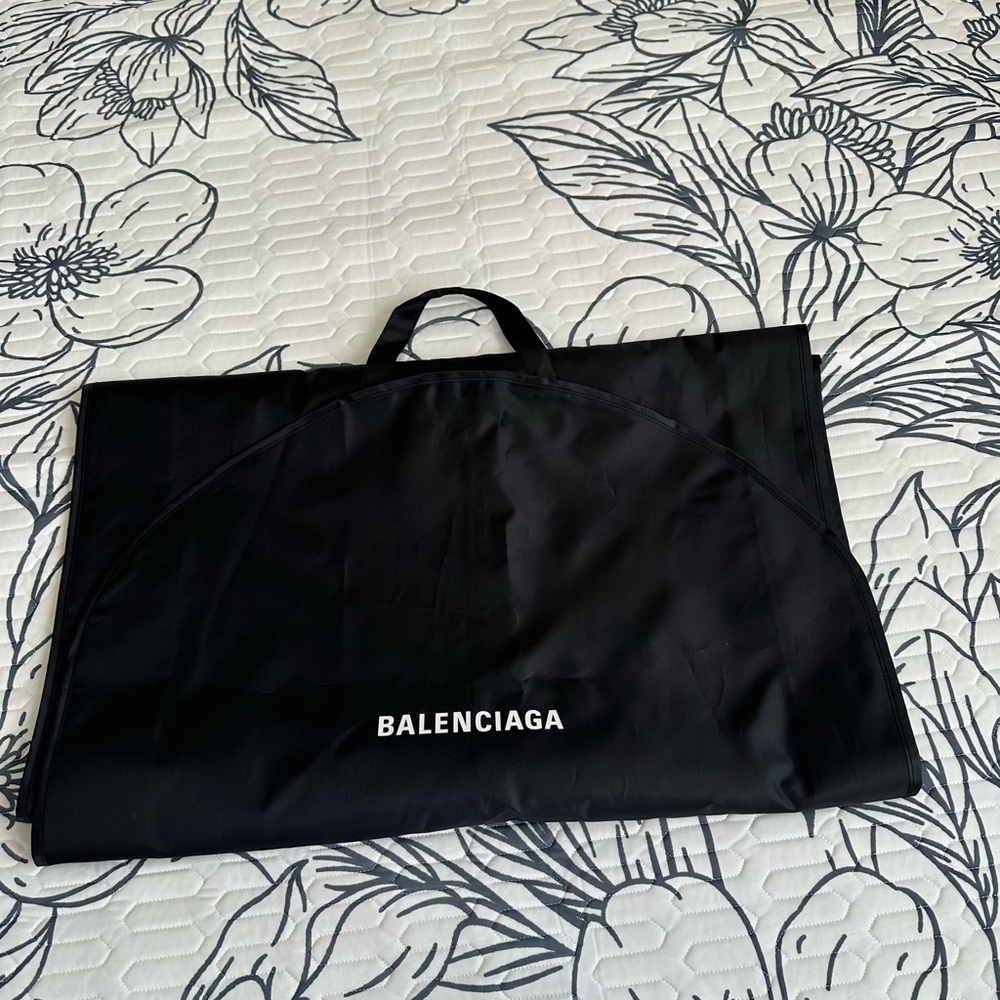 Balenciaga garment bag black 63”* 25”. Great Condition